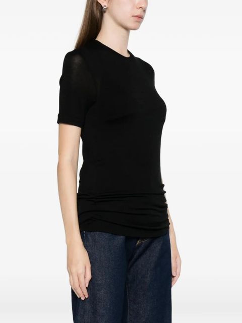 TOTEME round-neck T-shirt - Black