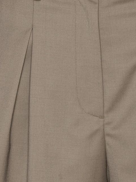 ROTATE BIRGER CHRISTENSEN high-waisted pleated shorts - Grey