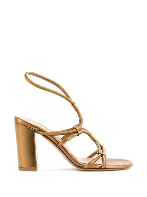 Gianvito Rossi tied-strap sandals - Gold - zdjęcie produktu nr 1