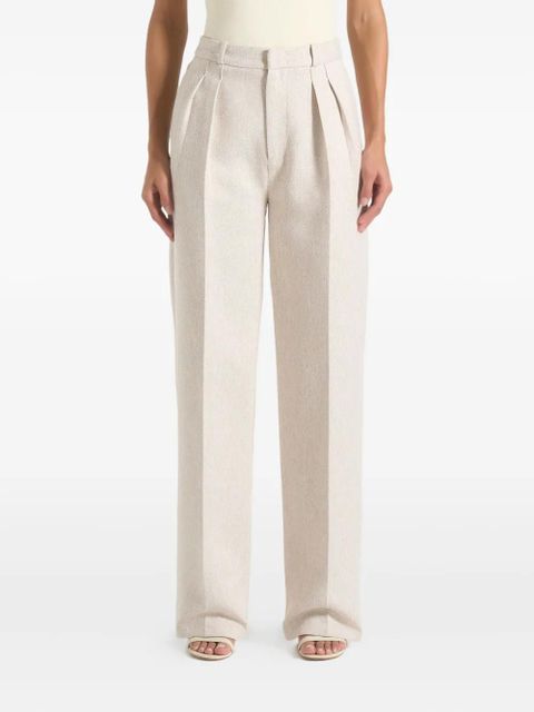 Manière De Voir Julie twin-pleat tailored trousers - Neutrals - zdjęcie produktu nr 1