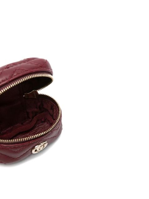 Gucci quilted GG keyring - Red