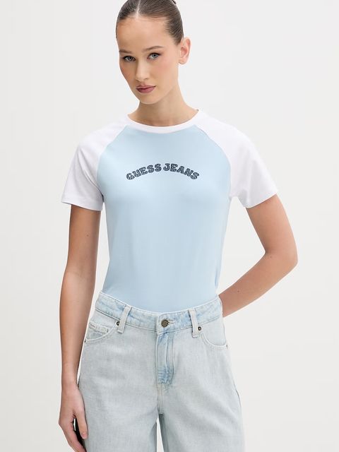 Guess Jeans t-shirt damski bawełniany - zdjęcie produktu nr 2