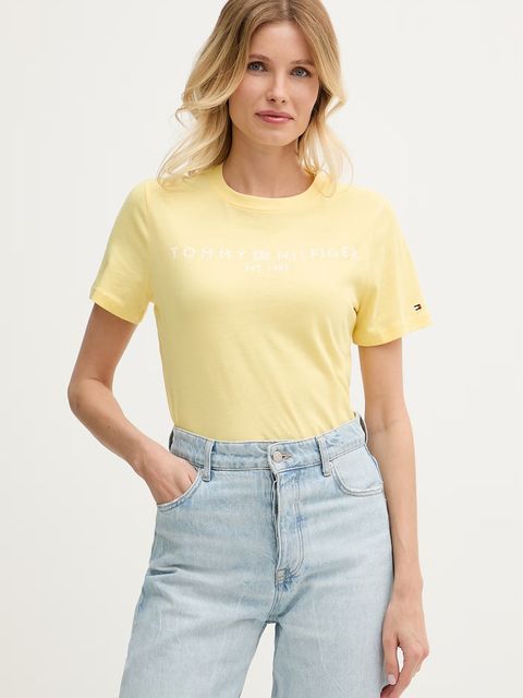 Tommy Hilfiger T-shirt damski bawełniany - zdjęcie produktu nr 1