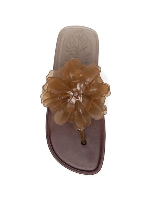 FARM Rio flower flat sandals - Neutrals