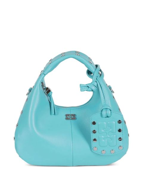 GANNI studded top-handle bag - Blue - zdjęcie produktu nr 1