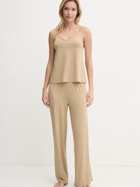 United Colors of Benetton top piżamowy kolor beżowy 3NYW3H00G