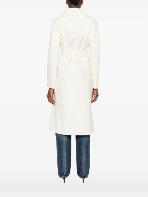 Max Mara belted coat - White
