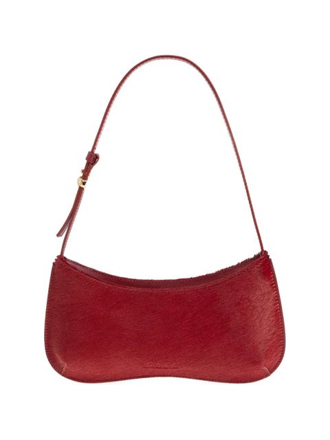 Jacquemus Le Bisou adjustable strap leather shoulder bag - Red - zdjęcie produktu nr 1