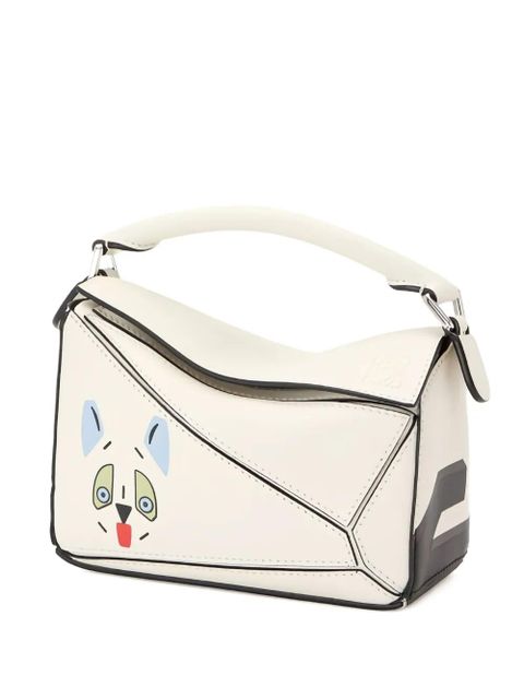 LOEWE mini Puzzle Futurist Cat tote bag - Neutrals - zdjęcie produktu nr 1