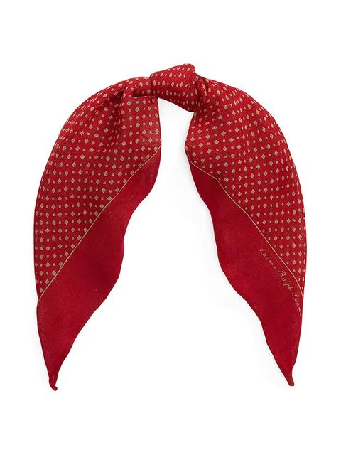 Lauren Ralph Lauren chusta damska kolor czerwony 454980715 - zdjęcie produktu nr 2