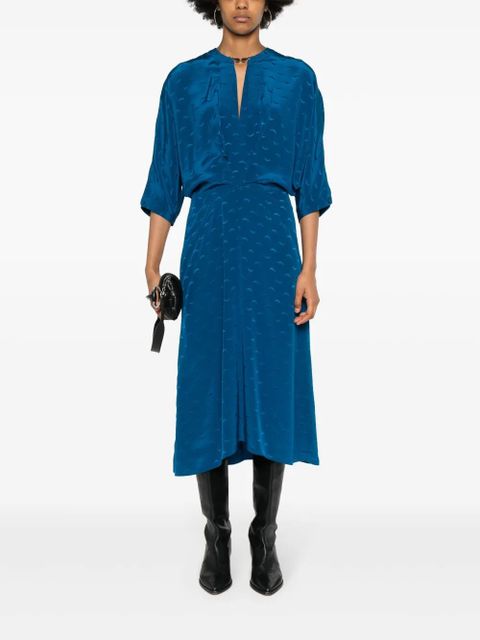 Zadig&Voltaire Ritany silk midi dress - Blue - zdjęcie produktu nr 2