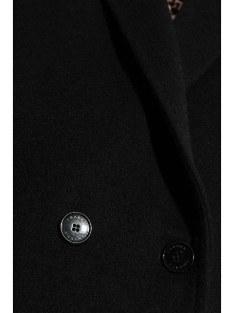 ISABEL MARANT Efegozi double-breasted coat - Black