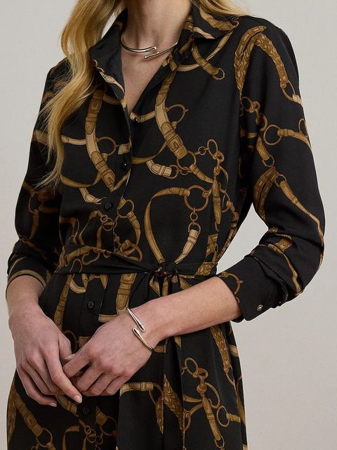 Lauren Ralph Lauren sukienka kolor czarny midi prosta 200978812