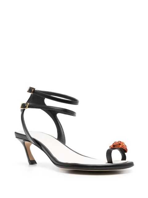 Lanvin Swing 55mm knot-embellished sandals - Black - zdjęcie produktu nr 2