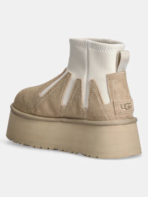 UGG śniegowce Classic Mini Dipper Sunwave kolor beżowy 1167591-MDSD