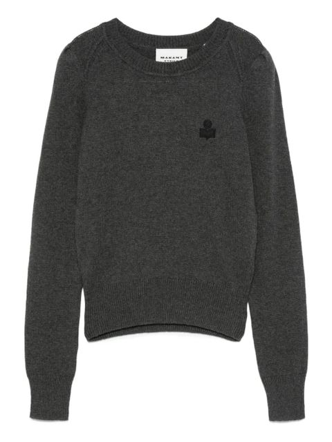 MARANT ÉTOILE embroidered long-sleeves sweater - Grey - zdjęcie produktu nr 1