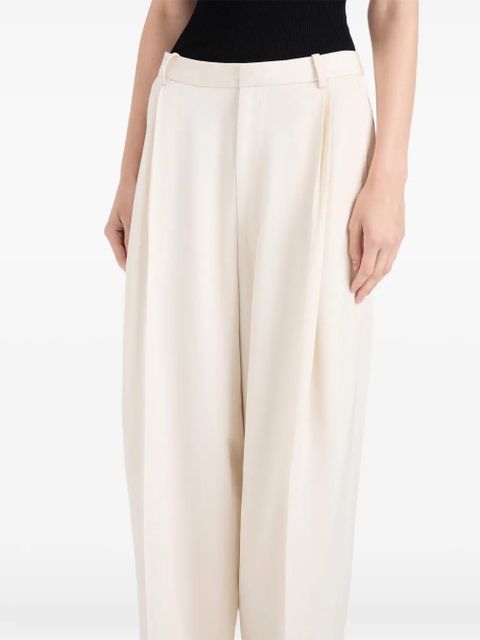 Proenza Schouler Clementina twill pleated trousers - Neutrals