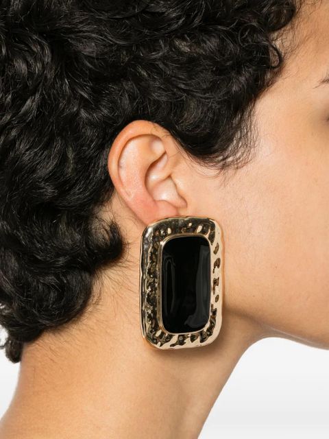 Self-Portrait rectangular-shape earrings - Gold - zdjęcie produktu nr 2