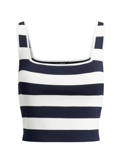 Lauren Ralph Lauren stripped cropped vest - Blue - zdjęcie produktu nr 1