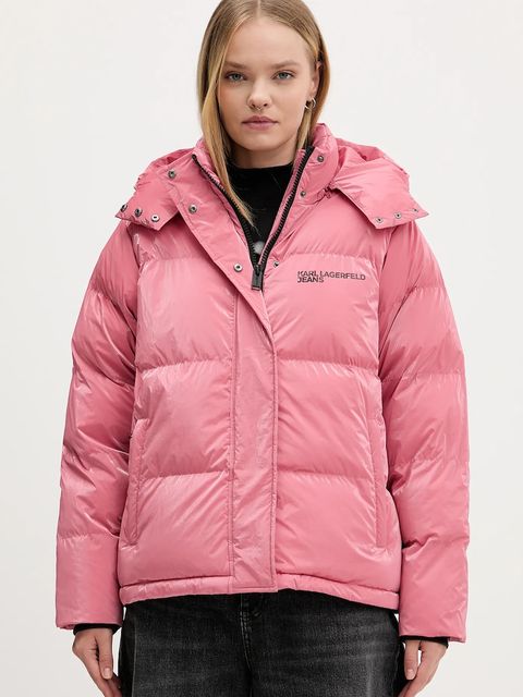 Karl Lagerfeld Jeans kurtka kolor różowy zimowa A4W15020 - zdjęcie produktu nr 1