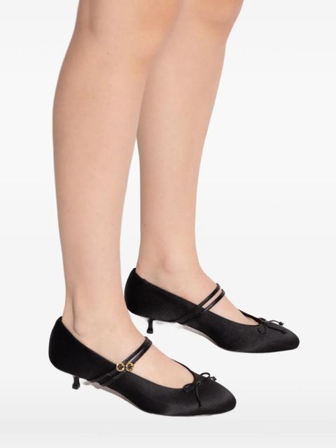 NEOUS 45mm Pha strap bow-detail pumps - Black