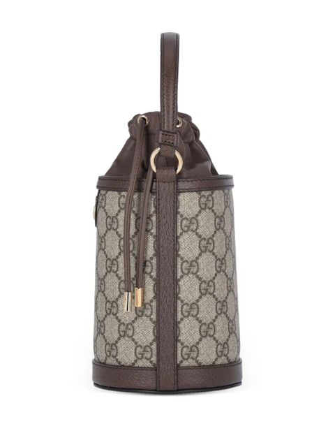 Gucci mini Ophidia bucket bag - Brown