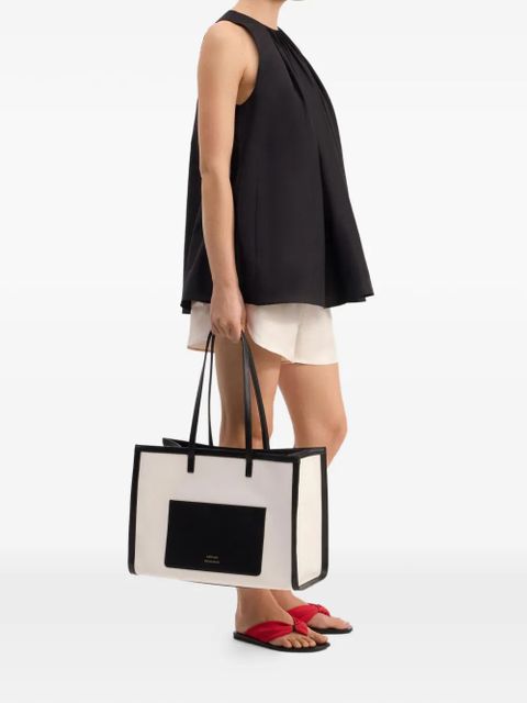 LouLou de Saison Liao flaring gathered blouse - Black