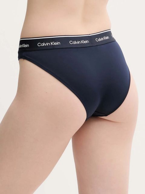 Calvin Klein figi kąpielowe kolor granatowy miękka miseczka