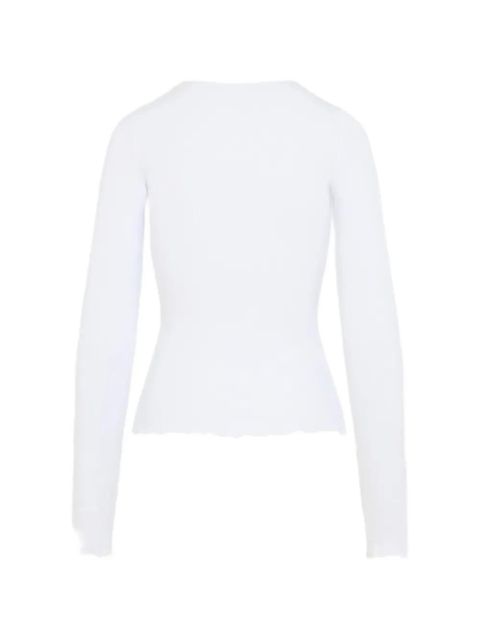 Moschino scalloped long-sleeve t-shirt - White - zdjęcie produktu nr 2
