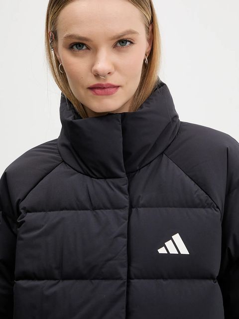 adidas kurtka puchowa Helionic kolor czarny zimowa oversize JN2087