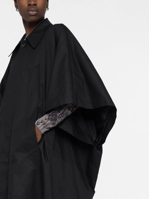 MM6 Maison Margiela single-breasted trench coat - Black