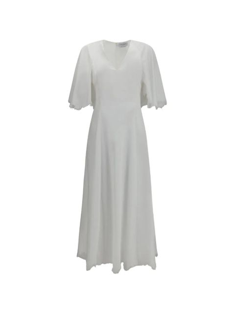 Gabriela Hearst Ansel frayed-edge midi dress - White - zdjęcie produktu nr 1