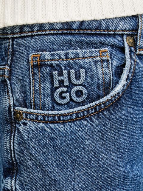 HUGO jeansy damskie high waist 50550597