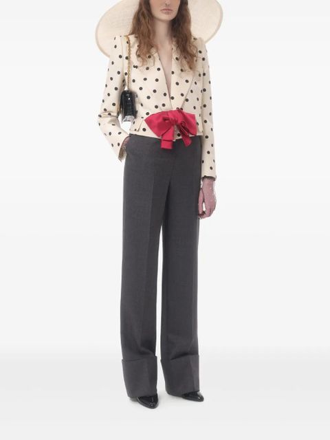 Valentino Garavani virgin wool trousers - Grey