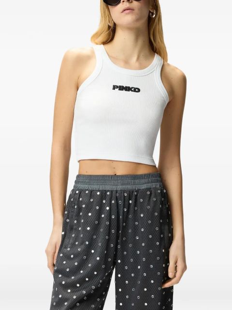 PINKO Bloody Mary ribbed tank top - White - zdjęcie produktu nr 2