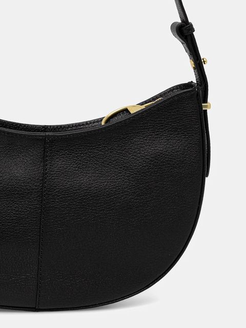 Barbour torebka skórzana kolor czarny LBA0507 - zdjęcie produktu nr 2