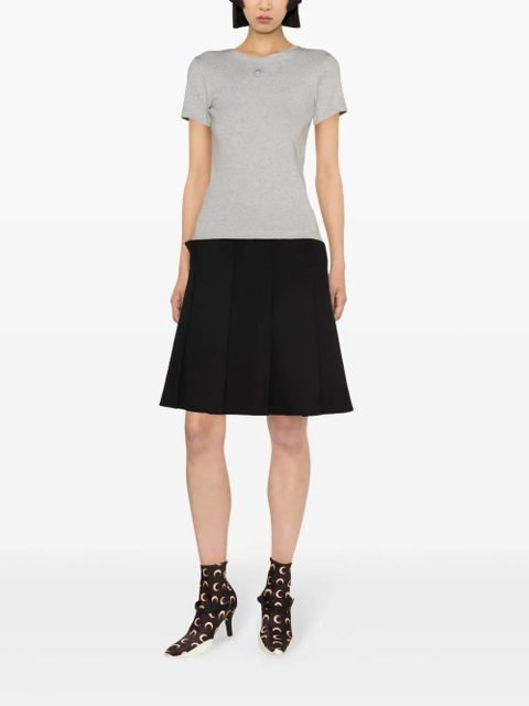 Marine Serre Crescent Moon organic-cotton T-shirt - Grey - zdjęcie produktu nr 2