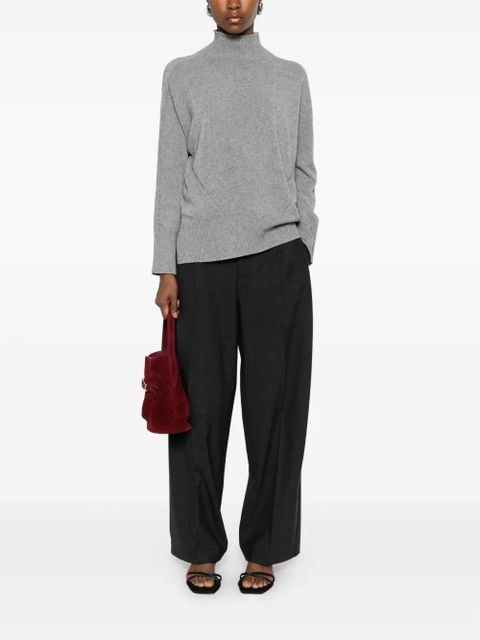 SOLOTRE funnel-neck sweater - Grey