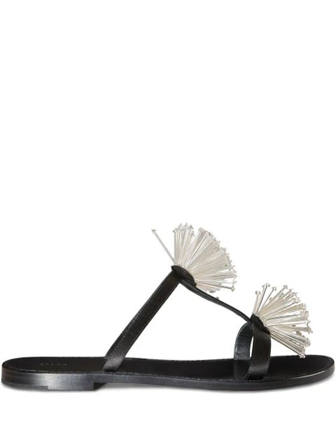 PUCCI embroidered slides - Black - zdjęcie produktu nr 1