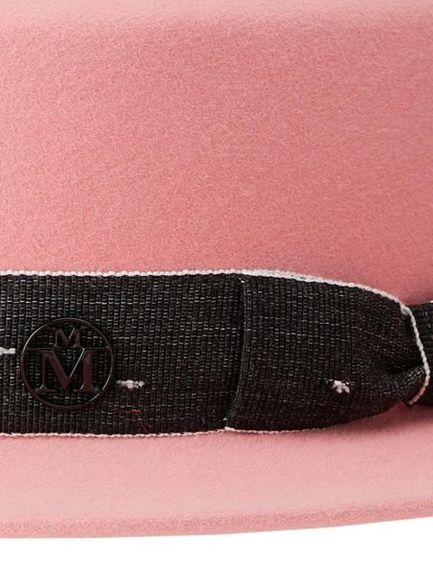 Maison Michel Kiki logo-detail wool fedora - Pink - zdjęcie produktu nr 2