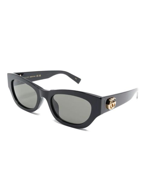 Gucci Eyewear Double G-plaque sunglasses - Black - zdjęcie produktu nr 2