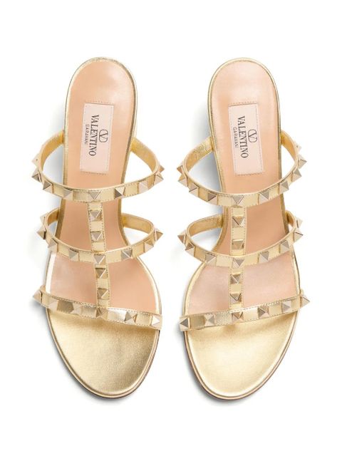 Valentino Garavani 60mm Rockstud sandals - Gold