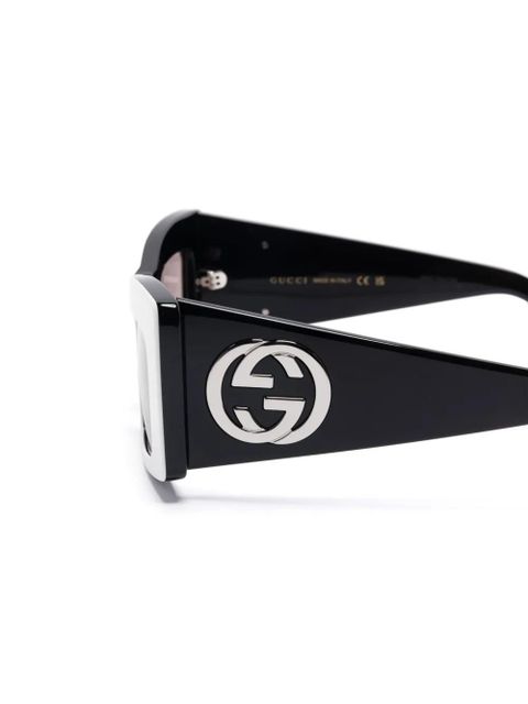 Gucci Eyewear butterfly-frame sunglasses - White