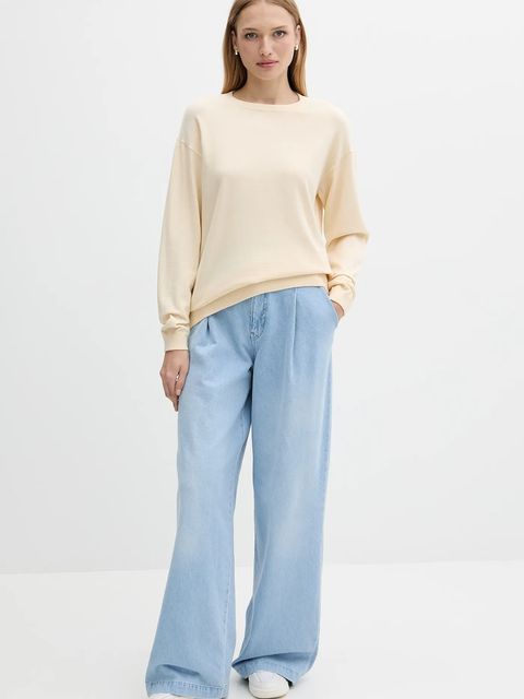 Silvian Heach sweter BENITEZ damski kolor beżowy GPA25553MA - zdjęcie produktu nr 2