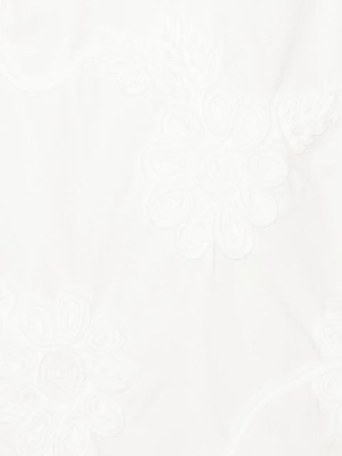 ROTATE BIRGER CHRISTENSEN flower flared mini dress - White