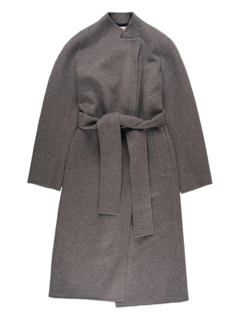 KHAITE belted wool single-breasted coat - Grey - zdjęcie produktu nr 1