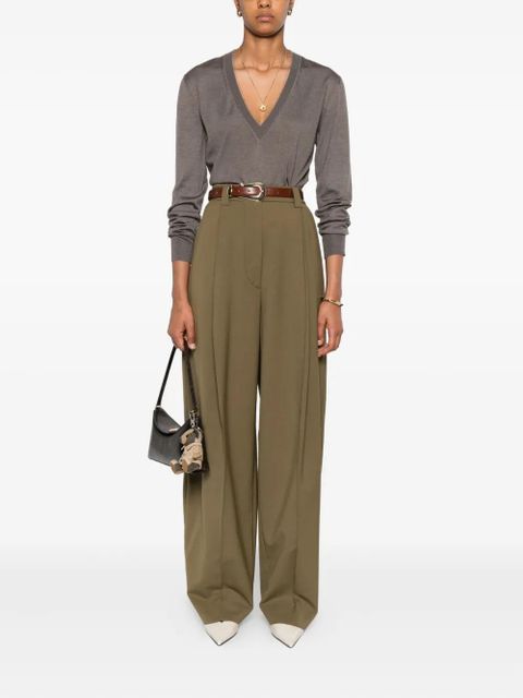 FENDI v-neck t-shirt - Neutrals