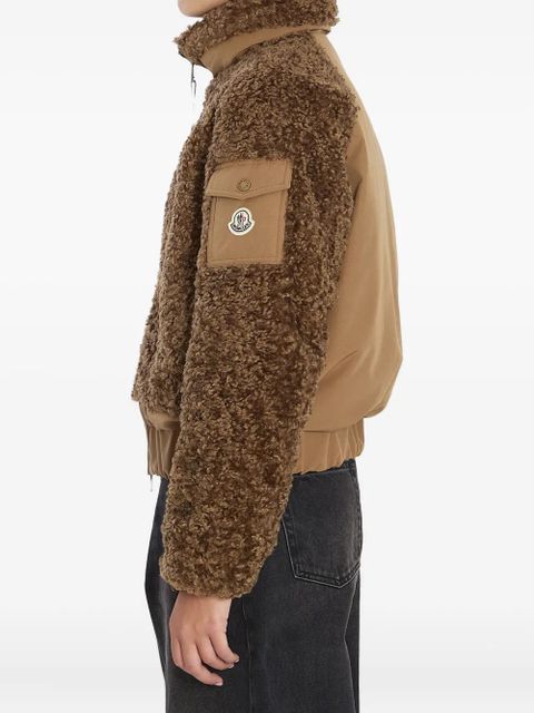 Moncler Coligny teddy-effect fleece jacket - Brown - zdjęcie produktu nr 2