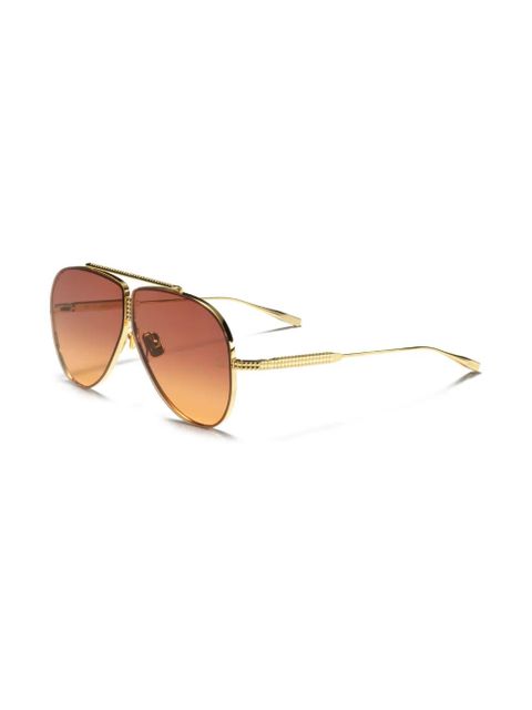 VALENTINO GARAVANI EYEWEAR Rockstud pilot-frame sunglasses - Gold - zdjęcie produktu nr 2