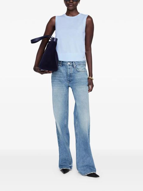 ANINE BING Moni sleeveless tank - Blue - zdjęcie produktu nr 2